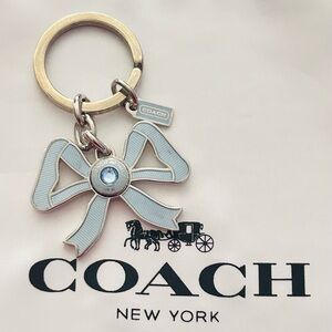 RARE Coach Bow Keychain/ Bag Charm